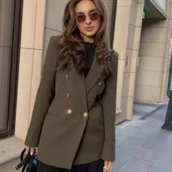 ZARA Tailored Blazer With Buttons - Picture 9 of 16